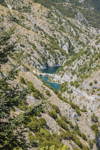 High angle view of landscape