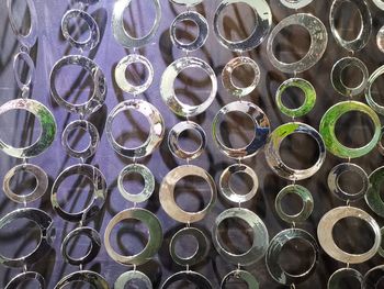 Full frame shot of pipes