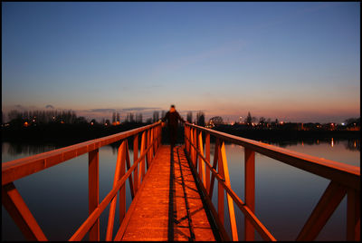 Footbridge over river