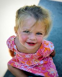 Close-up of a cute girl