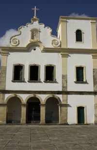 Low angle view of building against sky