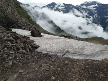 Scenic view of mountains