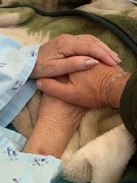 High angle view of people