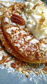 Close-up of ice cream in plate