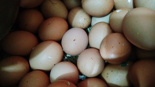 Full frame shot of eggs