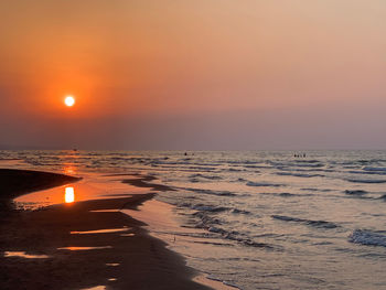 Sunset of caspian sea