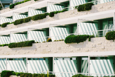 Low angle view of residential building