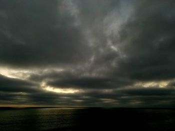 Storm clouds over land