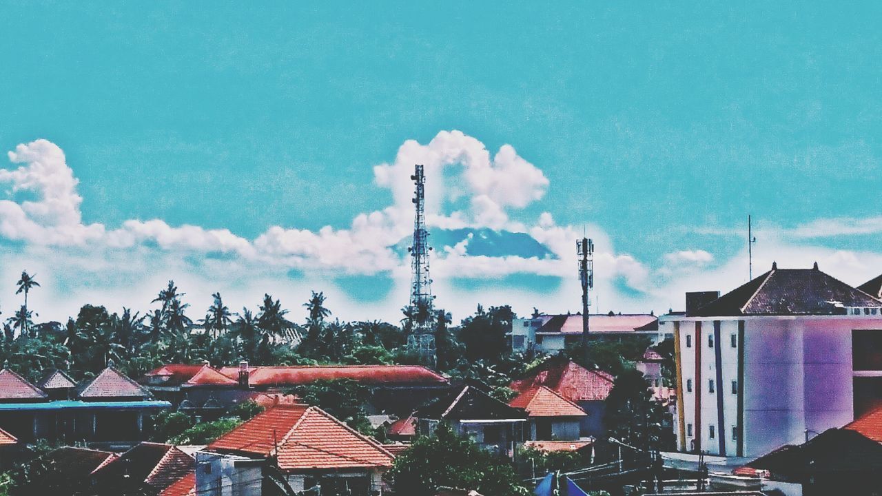 sky, cloud - sky, tree, celebration, outdoors, no people, day