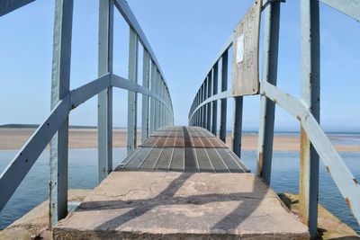 Bridge over sea against sky