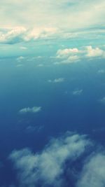 Aerial view of sea against sky