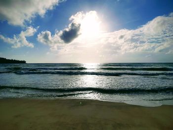 Scenic view of sea against sky