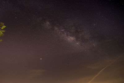 Low angle view of stars in sky