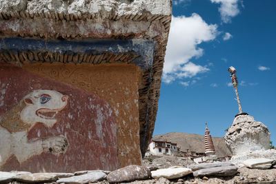 Low angle view of a temple