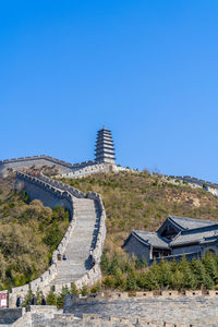 Yanmen pass great wall, shanxi, china