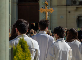 Rites of catholic easter, the blessing of the palms