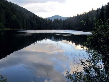 Scenic view of calm lake