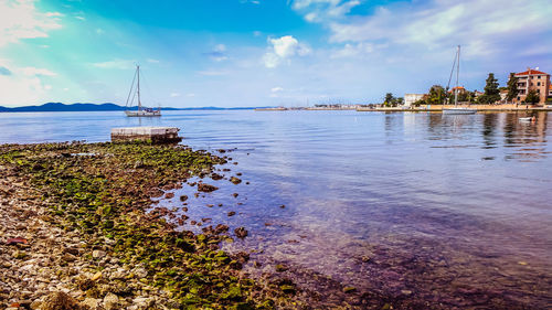 Scenic view of sea against sky