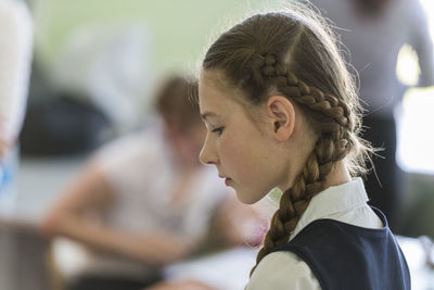 Close-up portrait of a girl