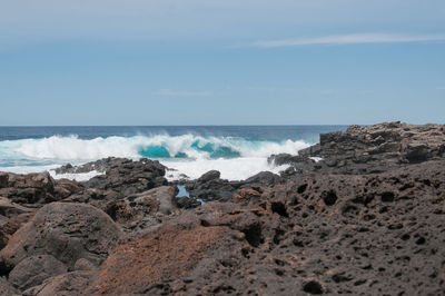 Scenic view of sea against sky