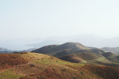 Scenic view of mountains