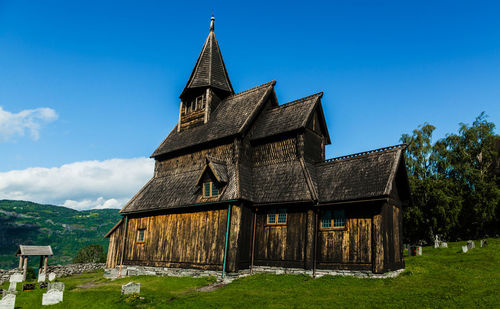  luster,  norway- august 5, 2013-urnes stave church became a unesco world heritage site in 1979 