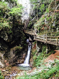 River flowing through rocks