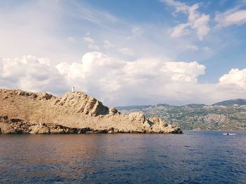 Panoramic view of sea against sky