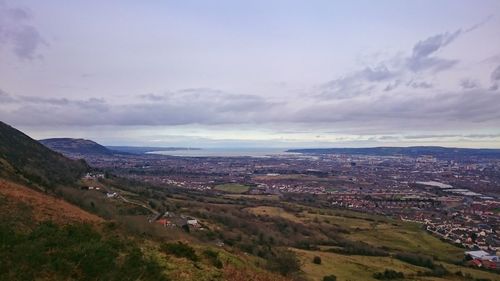 High angle view of cityscape