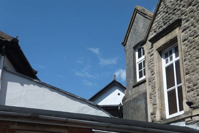 Low angle view of house against sky