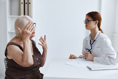 Young woman looking at camera