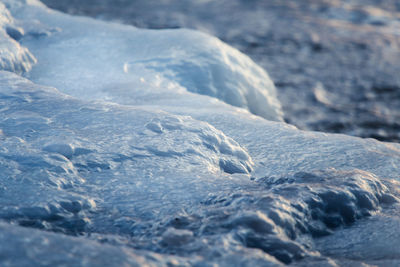 Close-up of water in winter