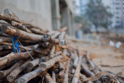 Close-up of rusty metal