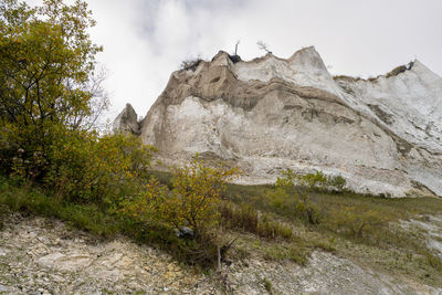 Scenic view of rocky mountains against sky