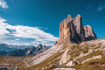 Rock formations against sky