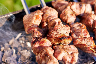 Close-up of fresh barbecue