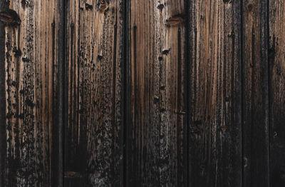 Full frame shot of wooden fence