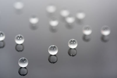 Close-up of bubbles in water