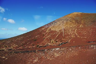 Scenic view of mountain against sky