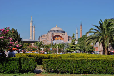 Hagia sophia museum against clear sky