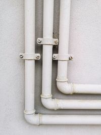 Close-up of pipes on wall