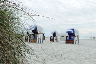 Panoramic view of beach against sky