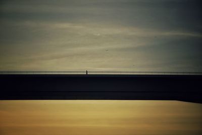 Low angle view of bridge against sky