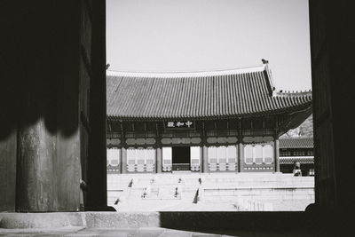 Exterior of building against clear sky