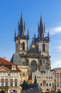 Low angle view of historic building against sky