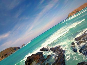 Scenic view of sea against sky