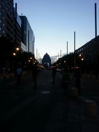 City street at night