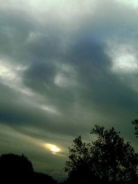 Low angle view of cloudy sky