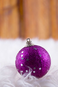 Close-up of christmas decoration