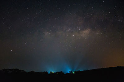 Low angle view of stars at night